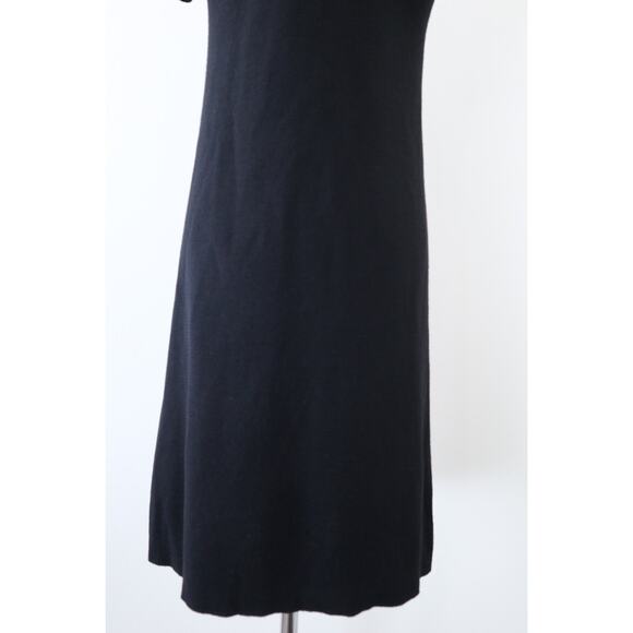 Red Valentino Size XS Lace Yoke Wool Knit Short Sleeve Black Bodycon - Picture 10 of 11